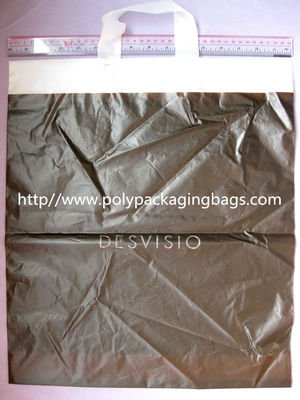 Bolsos de compras plásticos biodegradables blancos del HDPE con la manija del lazo de Flexi