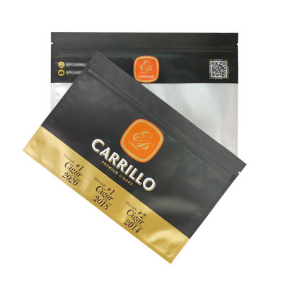 Embalaje de cigarrillos a prueba de humedad y olor Bolsa de embalaje de alimentos cerradura de cremallera Tabaco Envase de cigarrillos embalaje de plástico Bolsas Mylar