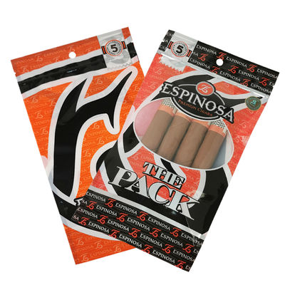 Bolsa de embalaje de puros de plástico transparente para cigarrillos de tabaco bolsa de cremallera bolsa de embalaje de puros de plástico bolsa de almacenamiento