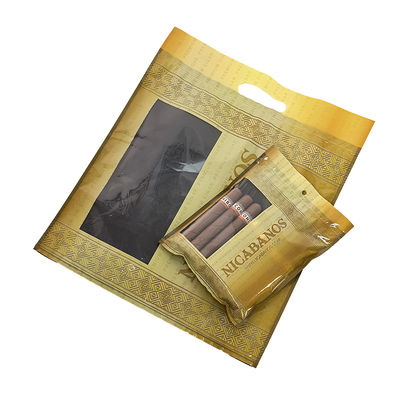 Bolsas de embalaje para cigarros de tabaco de plástico con cierre hermético personalizadas por el fabricante, control de humedad de 2 vías, humidificador de humedad