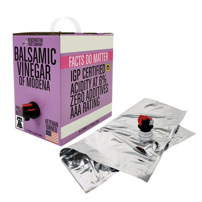 Bolsa de bebidas de aluminio transparente de 5L embalaje de jugo de bebida bolsa de vino en caja