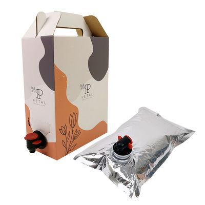 Caja de café personalizada de 1L/2L/3L, bolsa de café desechable en caja con dispensador de válvula
