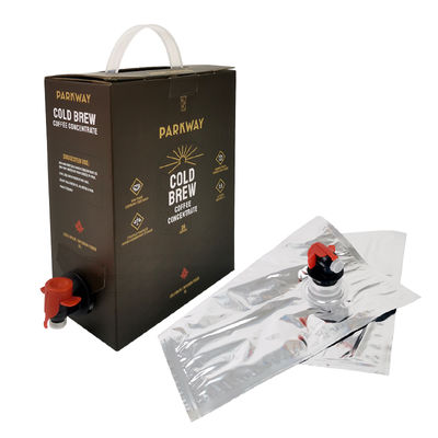 Bolsas personalizadas de 3L de aluminio para Bag-in-Box con grifo dispensador para envasado de zumo líquido, vino, café y aceite de oliva con grifo