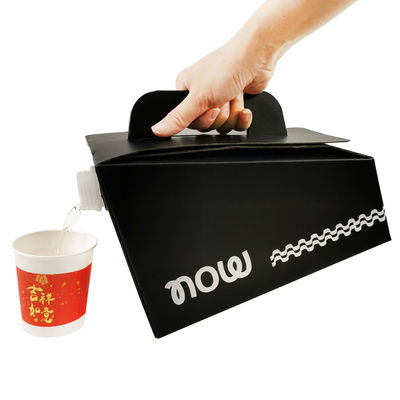 Impresión de logotipo personalizado 1L 2L 3L 5L 10L desechable Bebida de café Bebida de vino Bolsa BIB en caja Dispensador de café para llevar Bolsa aséptica en caja