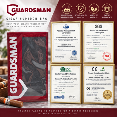 bolsas de plástico para cigarros diseñadas para contener de 5 a 20 cigarros según el tamaño y bolsas de embalaje de cigarros resellables