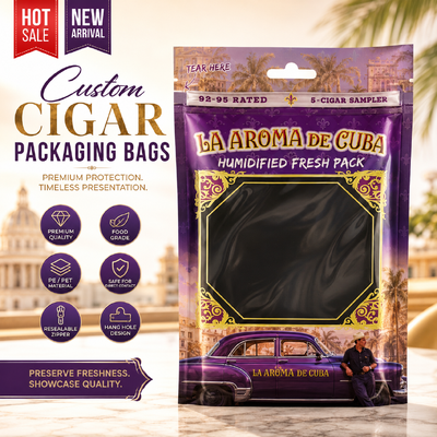 Bolsa de embalaje de cigarros ligera y compacta, con capacidad para 5 a 20 cigarros, solución de almacenamiento duradera y portátil para productos de tabaco
