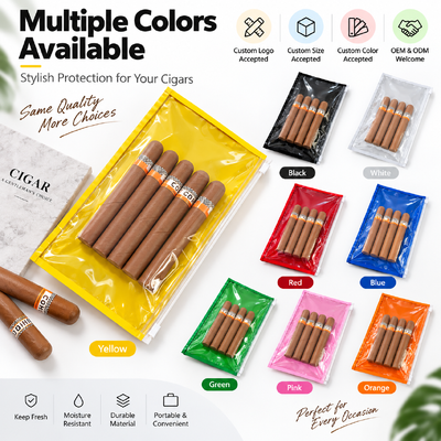 Bolsa humidificadora para puros Humidity Sheet, con un grosor de 0.09 mm, diseñada para mantener niveles de humedad constantes en los puros
