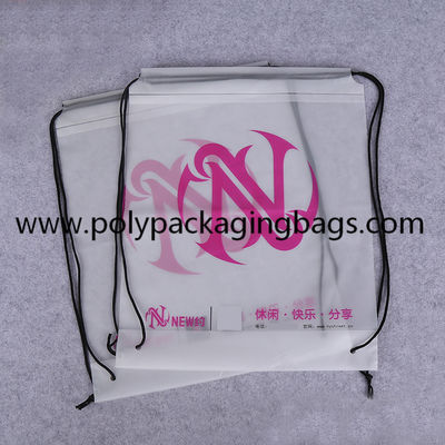 Mochila plástica helada biodegradable del lazo del CPE que imprime aduana del tamaño