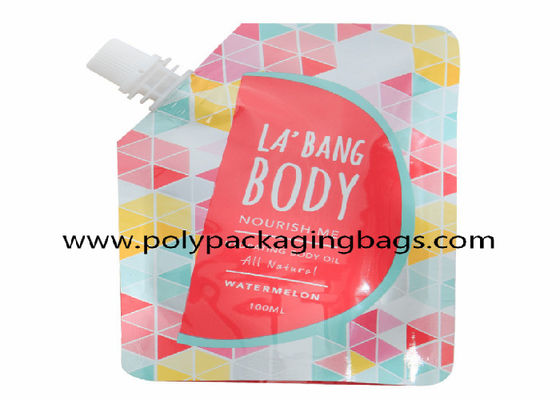 Fotograbado que imprime el soporte encima del soporte detergente del bolso de la boca de 500ML 1.5L encima del bolso del canalón para el líquido